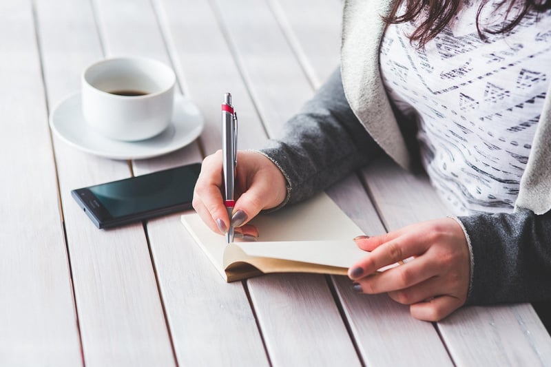 Woman working at a desk